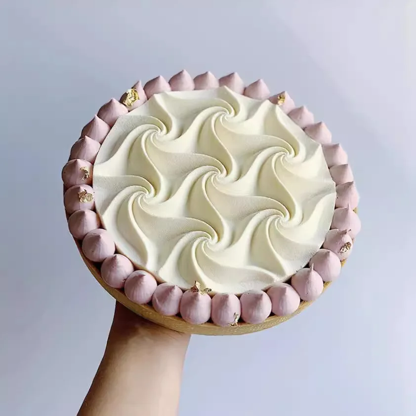 Новая силиконовая форма для торта в форме кремового цветка выпечки десертного