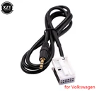 Автомобильный AUX-вход 3,5 мм, музыкальный адаптер, кабель для iPod Phone MP3 для VW RCD510 RCD310 RCD300 для Golf 6 Speed Skoda Octavia