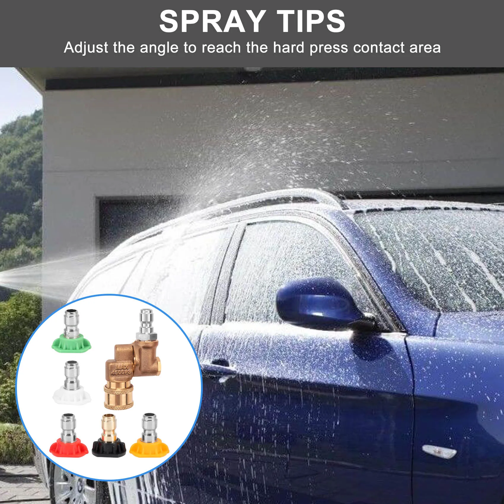 Автомобильная мойка высокого давления наконечники сопла стержень Поворотный