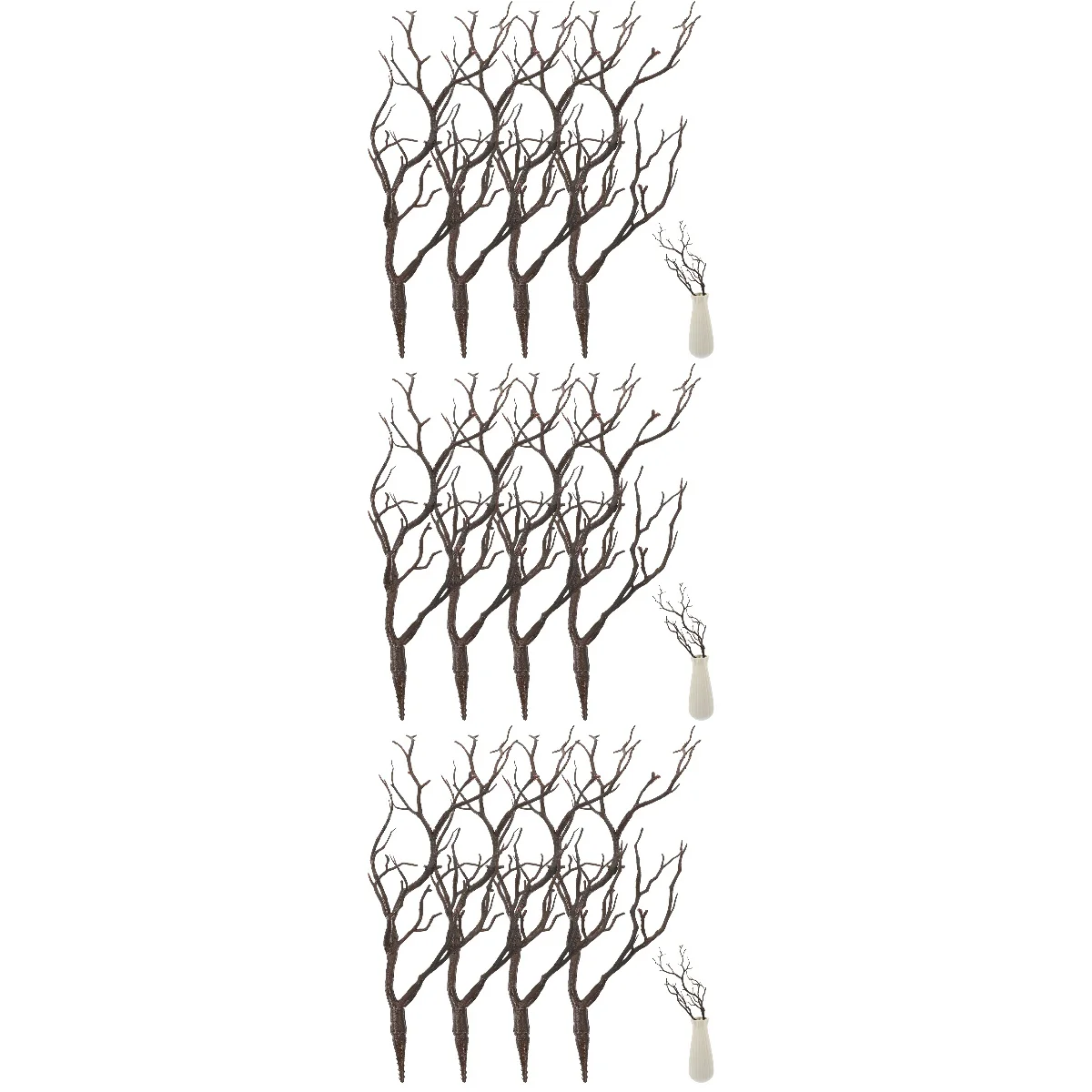 

12 Pcs Faux Antler Accessories Flower Vase DIY Branches Arrangement Pumpkin Creative Filling Plastic Artificial Antlers Tree