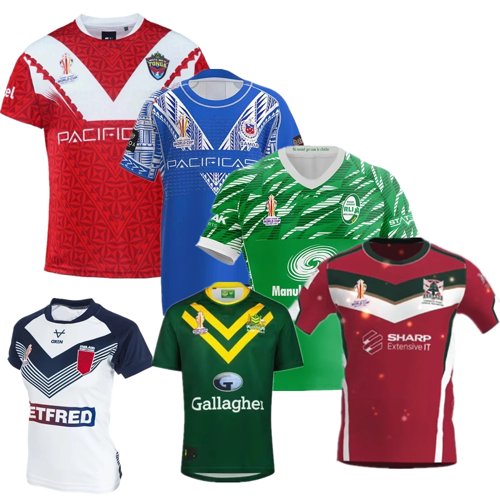

2023 Ирландия RLWC Регби Джерси cedars kiwis MMT tonga Самоа Уэльс Фиджи BATI регби рубашка Большой Размер 4xl 5xl футболка