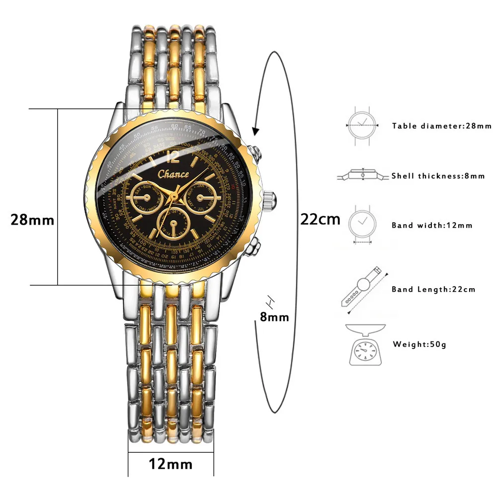 Часы наручные женские кварцевые с тремя отверстиями модные повседневные