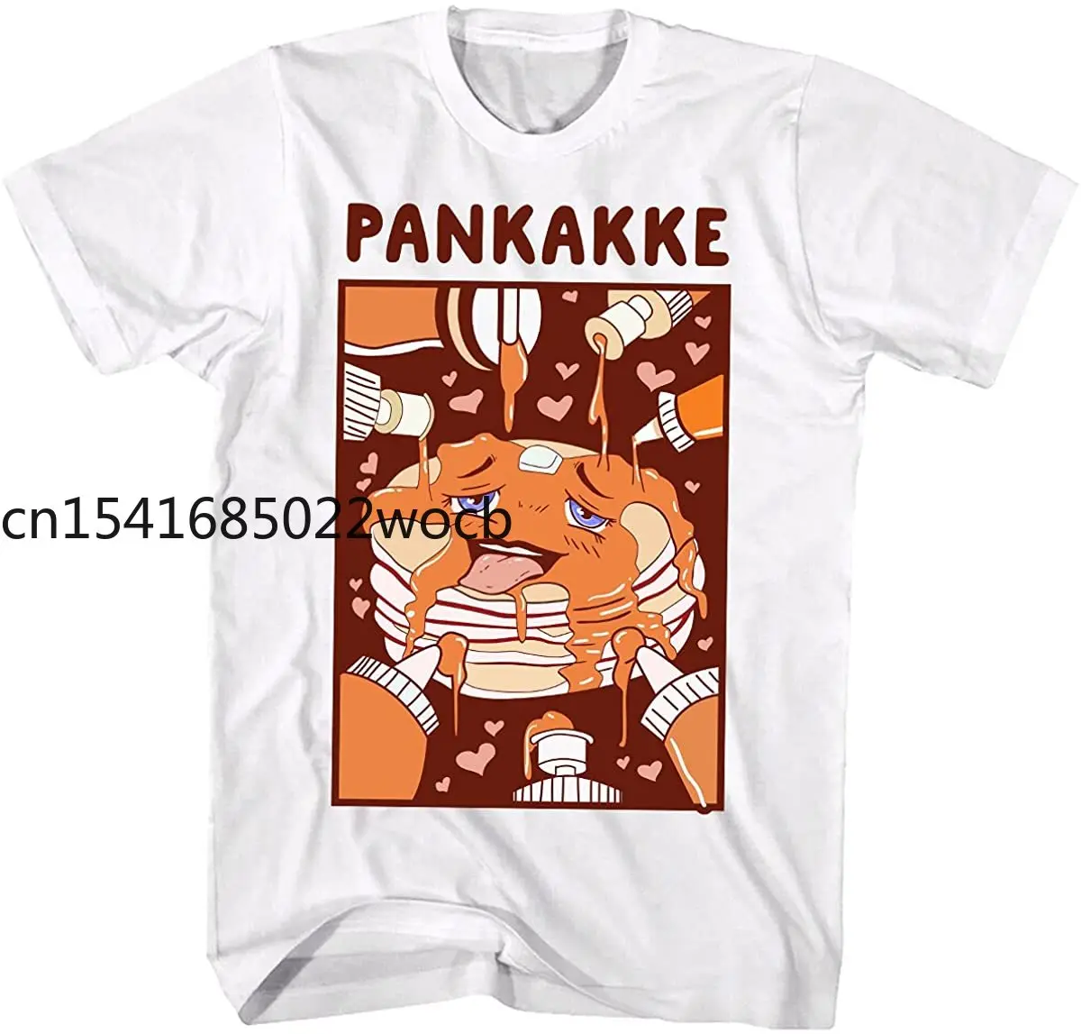 AQUATX Pankakke рубашки, манга Ecchi еда Hentai Waifu девушка смешной торт, Cupkakke унисекс круглый вырез Футболка Толстовка свитер