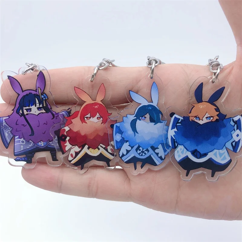 Аниме Genshin Impact Beelzebul kaedeхара казуха бездна маг Райден шогун брелок аксессуары для косплея Подвеска для игры мультяшный подарок