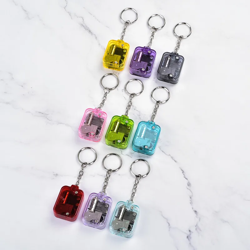 12 Colors Constellation Creative Gift Music Box Keychain To Carry Music Box Pendant Key Decoration Music Box