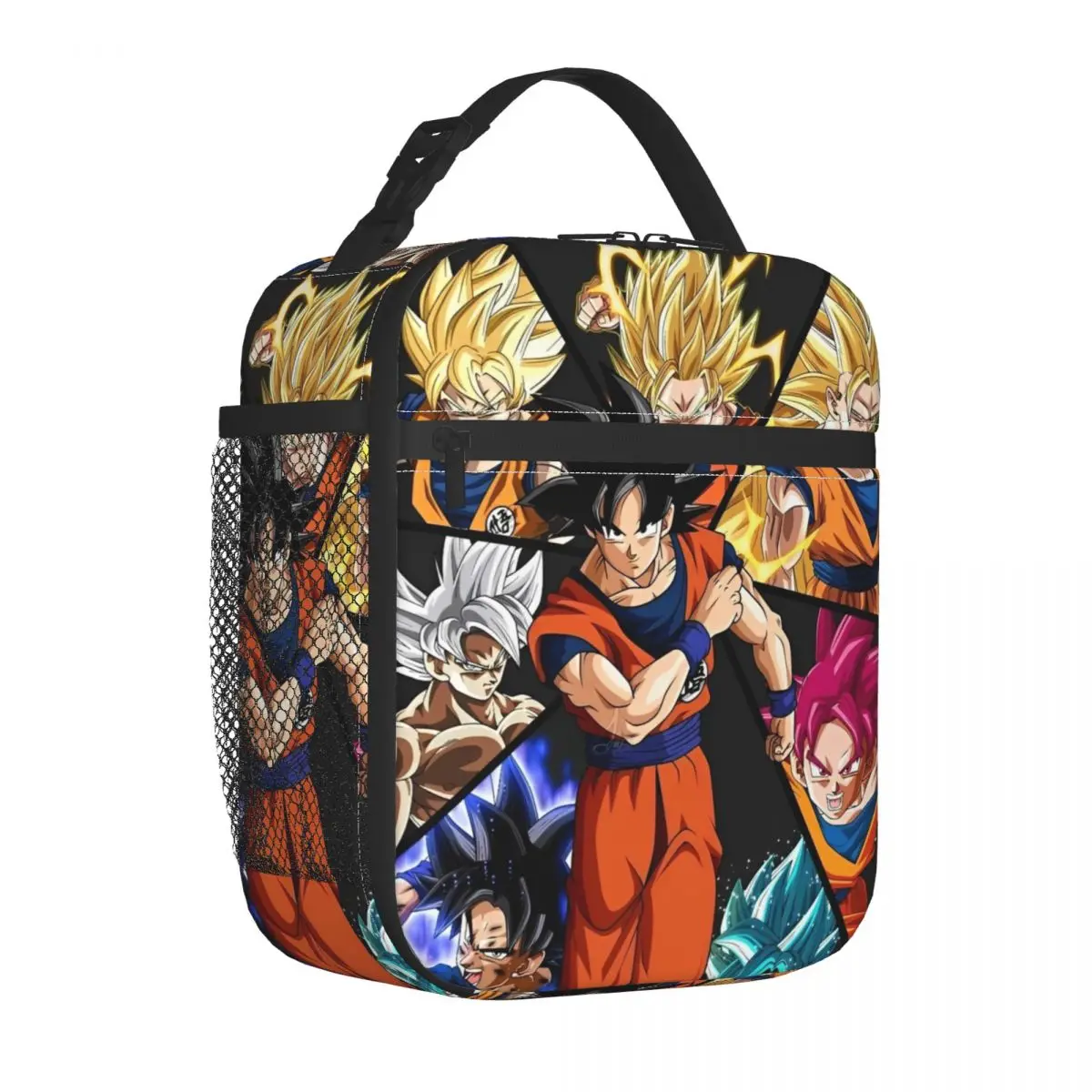 Фото Dragon Ball Z DBZ Goku Изолированная сумка для обеда Термосумка   Контейнер для еды в стиле аниме, большая сумка для обеда, сумки для хранения еды, колледж №2
