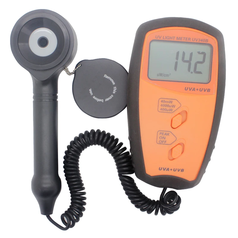 

ultraviolet ray meter for UVA UVB handheld digital UV light meter UV340B Sanpometer uv reader