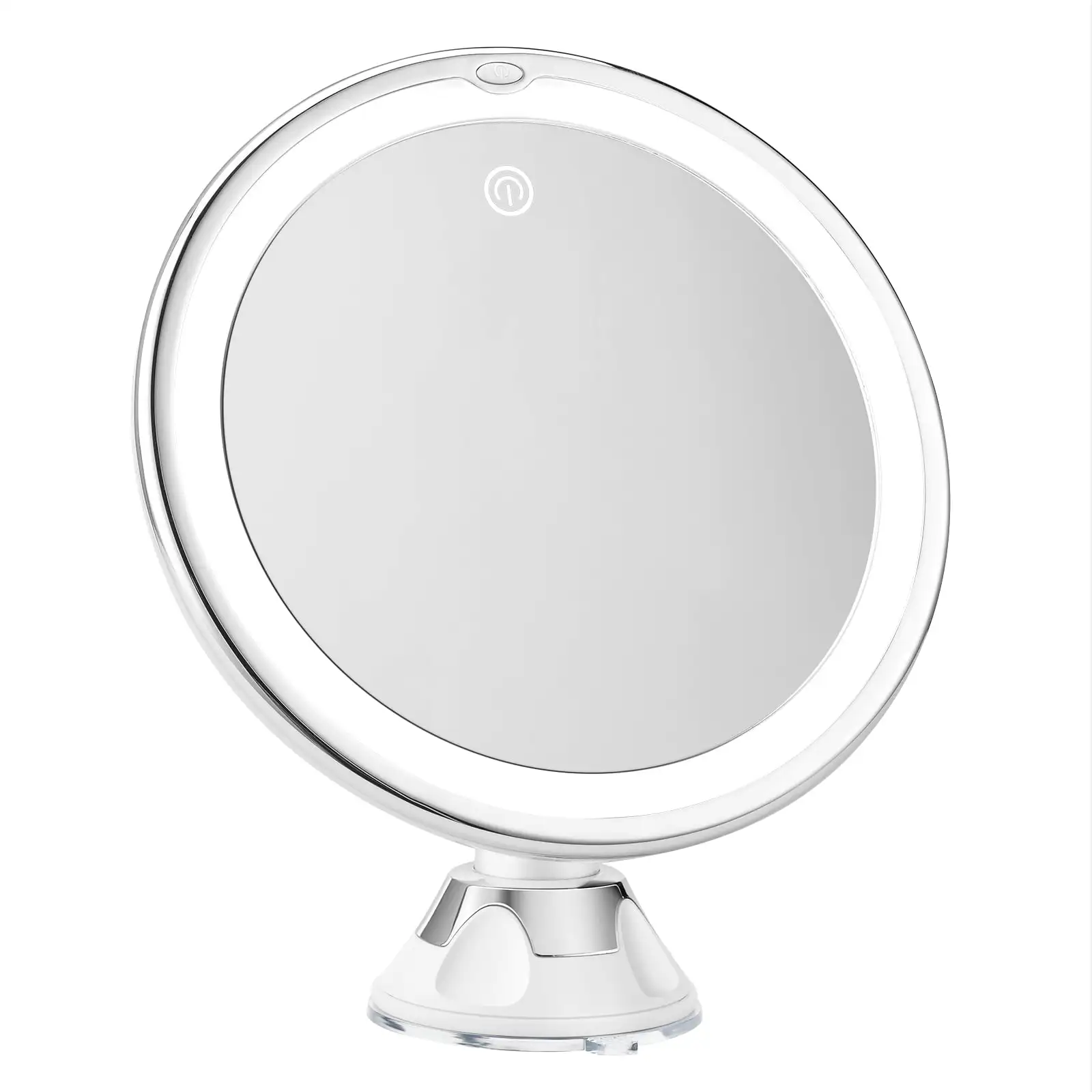 

NEW Title 10x Magnifying Mirror with Light – Make up Mirrors Lighted Magnifying with Three Light Modes and Suction Cups –