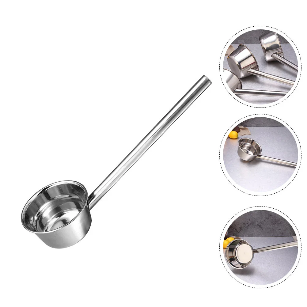 

Ladle Water Dipper Kitchen Ladles Bailer Longhandle Soup Steel Serving Utensil Stainless Largespout Metal Scoop Catering