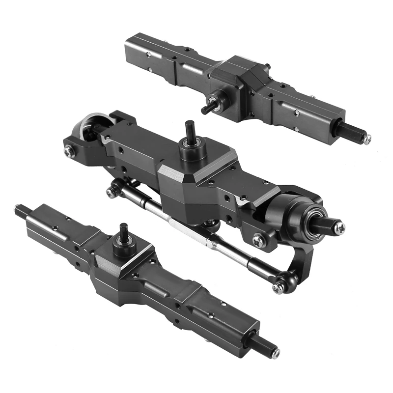 

For WPL 1/16 B16 B36 6WD Replace Upgrade Front/ Rear/ Bridge Axle Part Set Truck RC Car Parts Aluminum Alloy Durable
