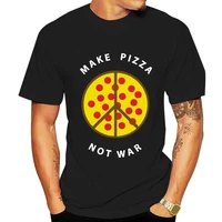 peace pizza t shirt make pizza not war anti war protest hippie symbol tee shirt
