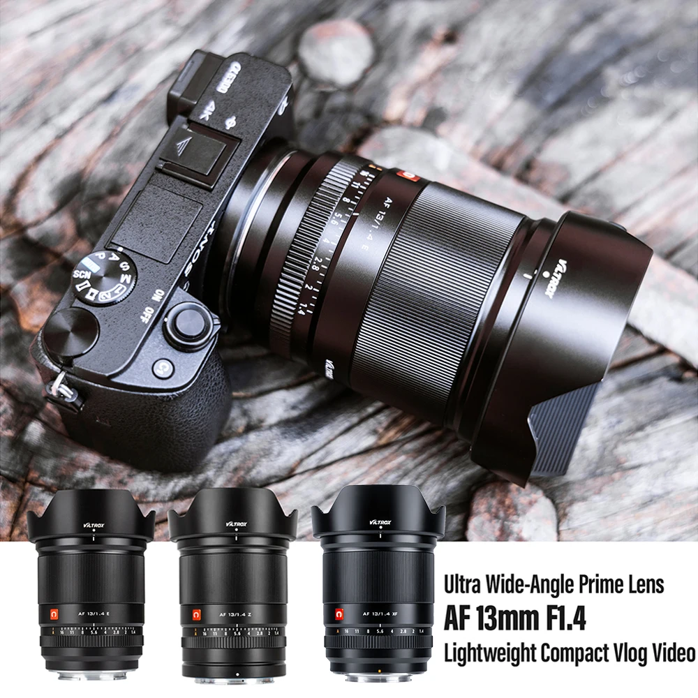 Viltrox 13 мм F1.4 Sony E mount Fujifilm X Nikon Z Mount Lens Автофокус ультра широкоугольный объектив для