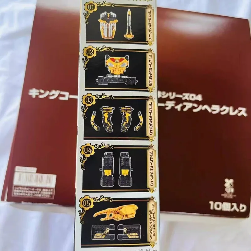 Набор из 5 оригинальных игрушек Bandai Ohsama Sentai King-Oh 04 Beetle Tower фигурка аниме Сборная
