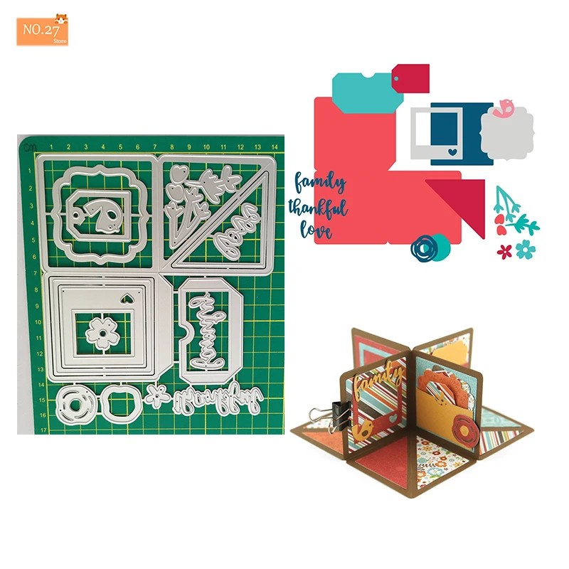 

Металлические Вырубные штампы, подставка для сообщений, «сделай сам», скрапбукинг, декор для фотоальбома, новые кадры 2022