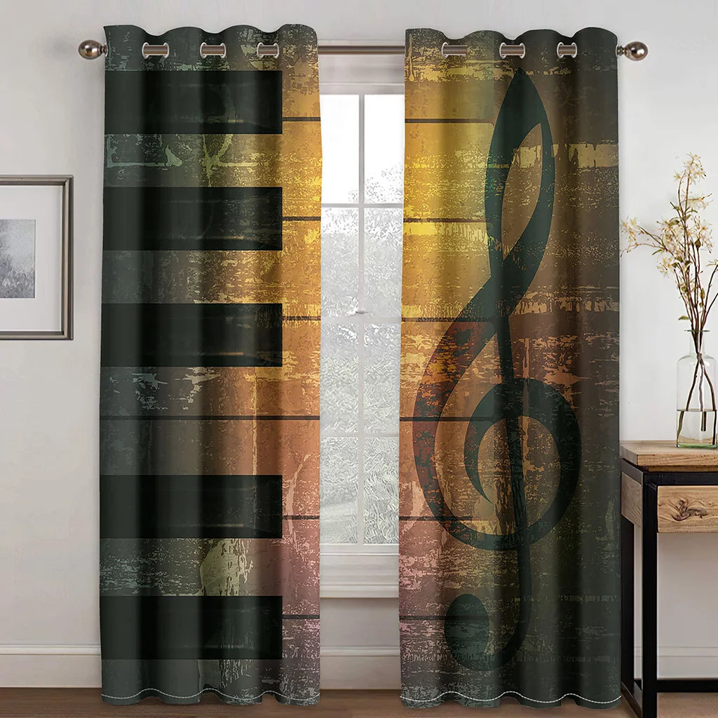 

Винтажные занавески на окна с 3D принтом, 100 дюйма, 130 см, 2 предмета