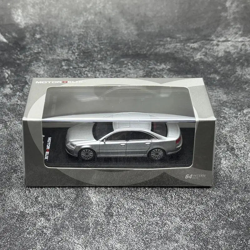 Фото MOTORHELIX-MH 1/64 Audi A8 2008 Коллекционная модель автомобиля из литого металла, имитация, игрушка-подарок для мальчиков # пийтии №2
