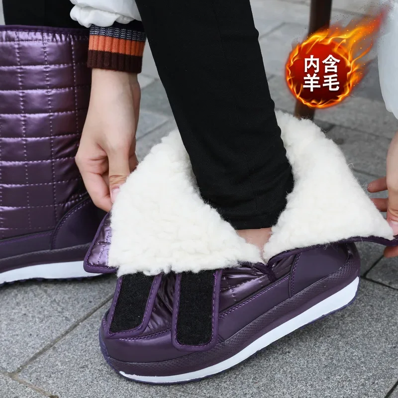 Мужские зимние ботинки на платформе для мужчин толстая плюшевая