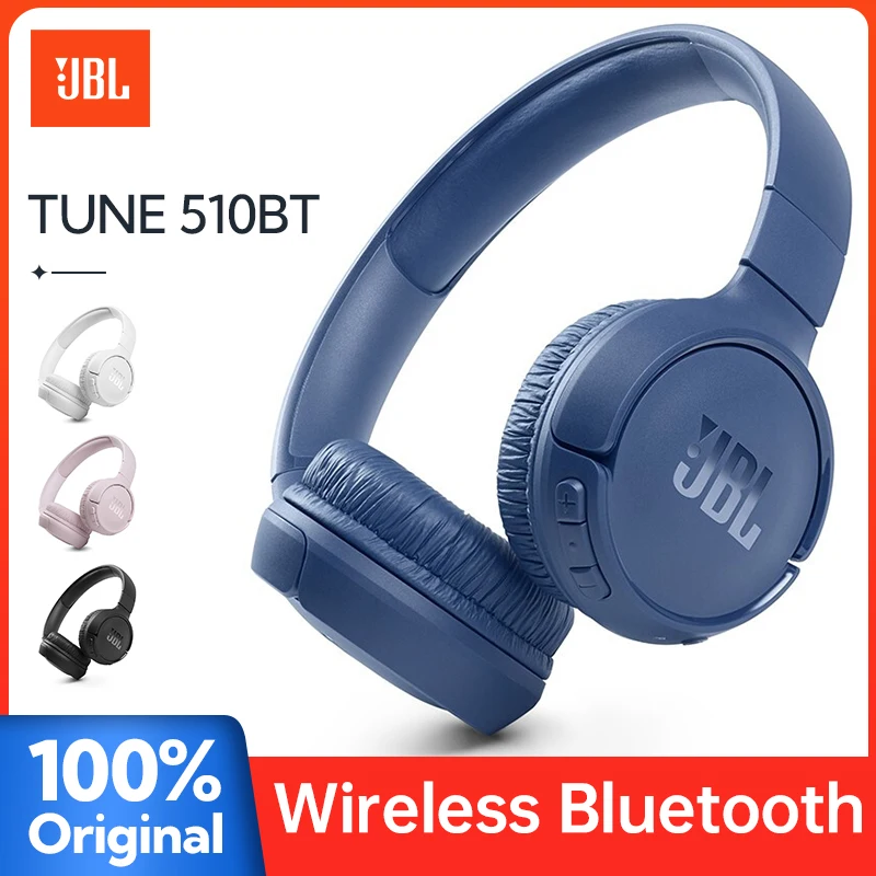 

Беспроводные Bluetooth наушники JBL TUNE 510BT, музыкальная спортивная Гарнитура для мальчиков и девочек, универсальный мобильный компьютер