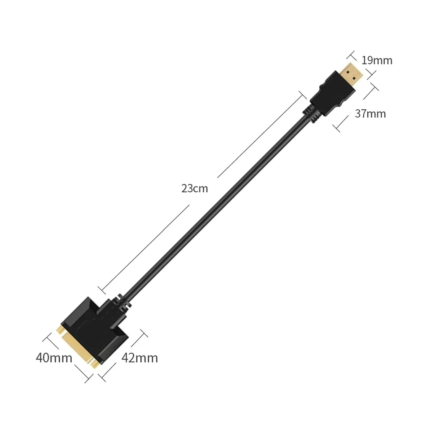 1080P HDMI-совместимый адаптер DVI, двунаправленный DVI 24 + 124 + 5-контактный кабель-совместимый с HDMI для PS4, монитора видеокарты ПК (art.: 3920cdc528be4) - 3920cdc528be4