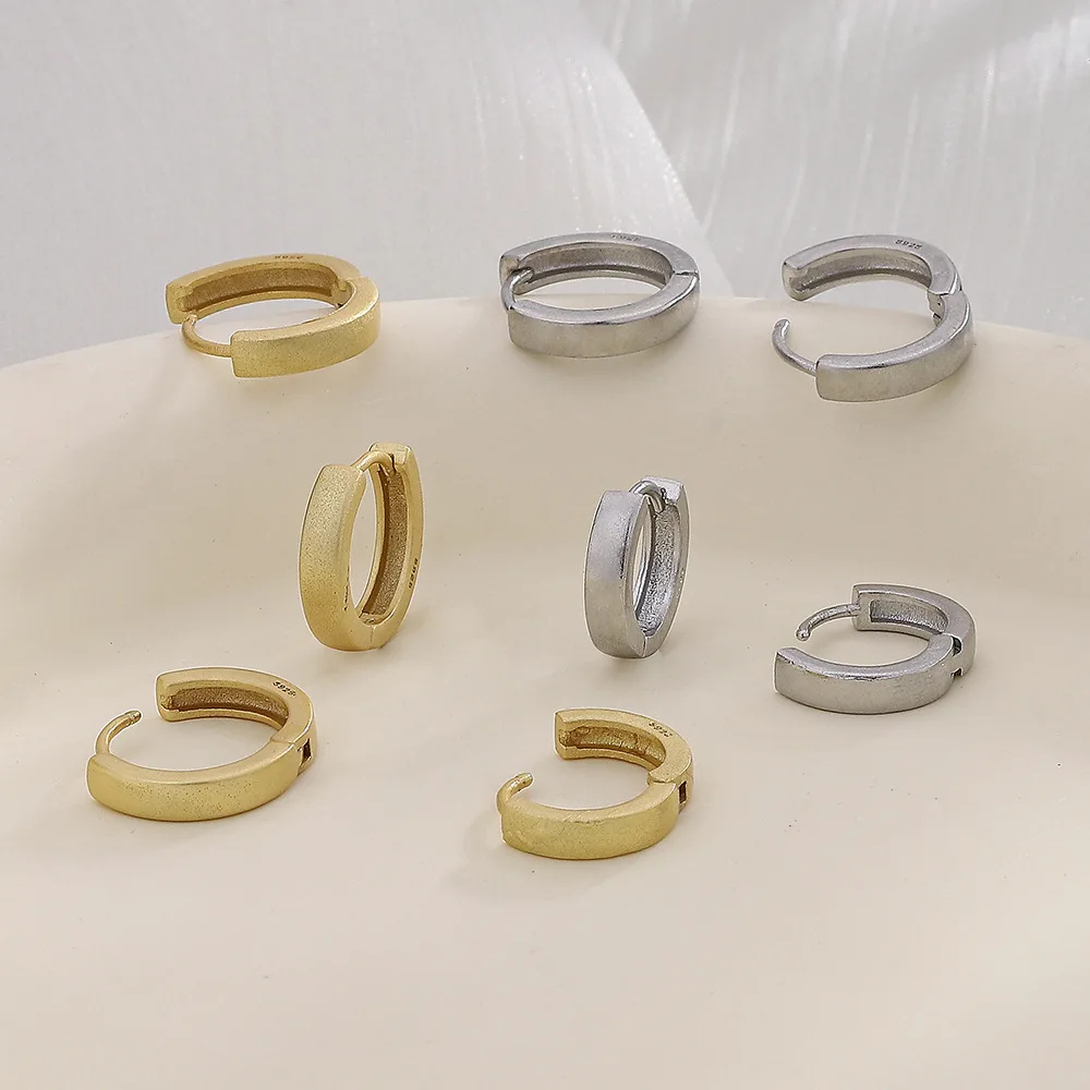 Серьги Evimi 925 серебряного цвета с матовой текстурой геометрические серьги для