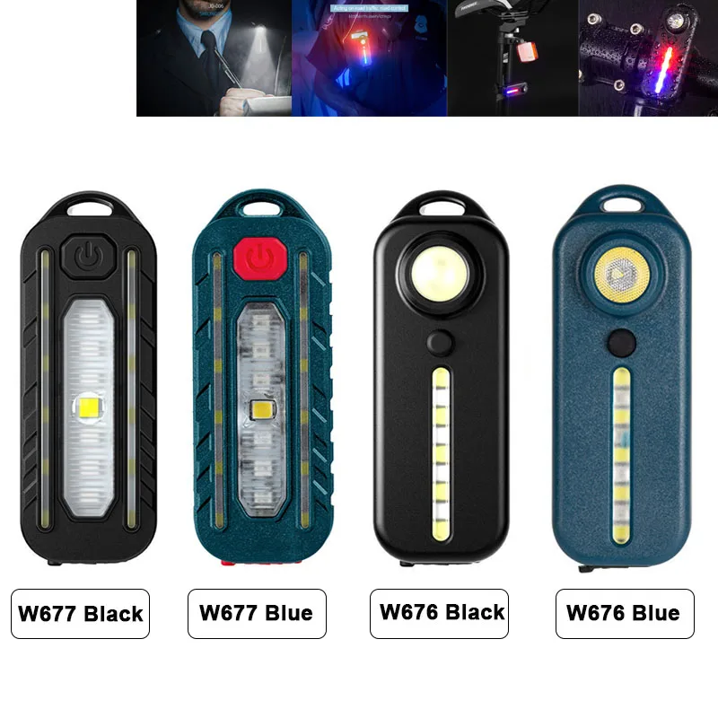 

Полицесветильник светодиодный задний фонарь на плечо, с зажимом, USB Type-C