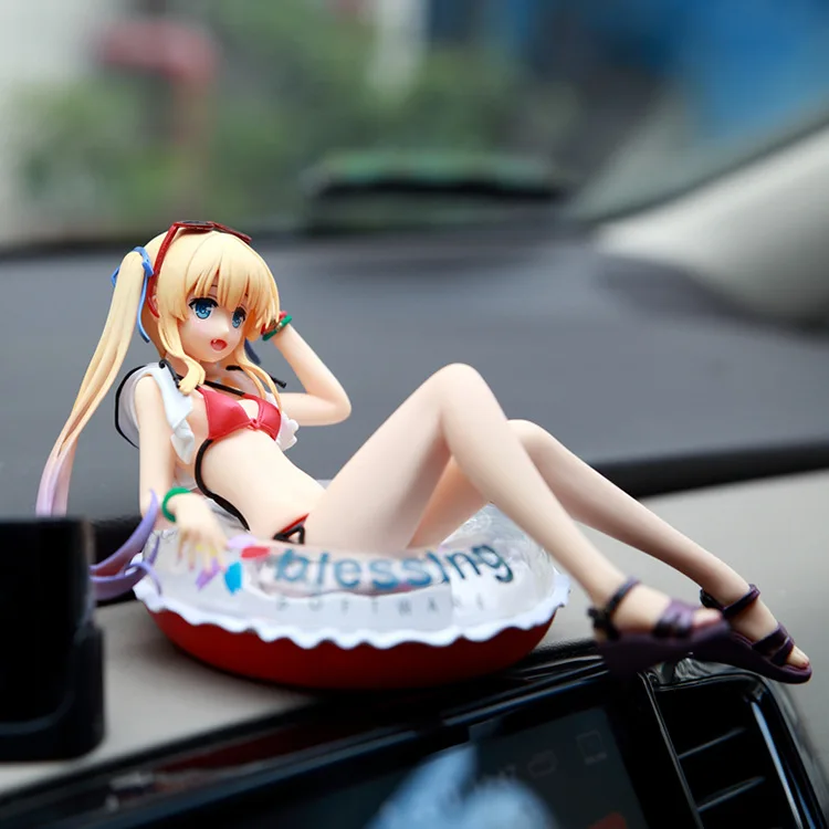

Anime How To Raise A Boring Girlfriend Action Girl Figure Eriri Spencer Sawamura Swimming Circle PVC Collectible Model Toys Gift