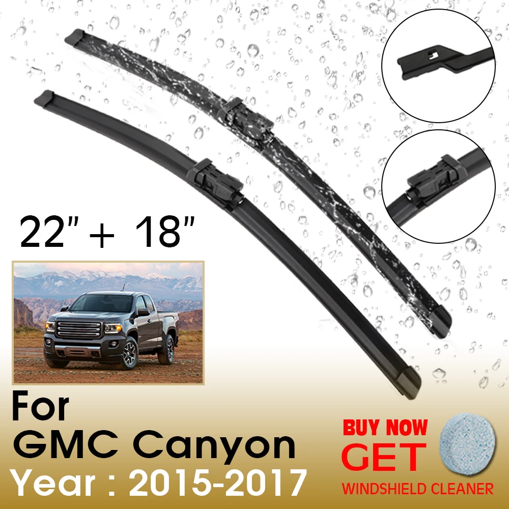 

Car Wiper Blade For GMC Canyon 22"+18" 2015-2017 Front Window Washer Windscreen Windshield Wipers Blades Accessories