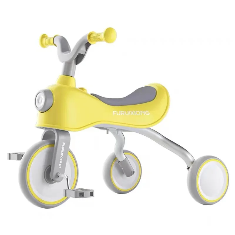 Children's Tricycle Bicycle Boy and Girl Baby Car 1-3-5 Years Old Toy Light Sliding Pedal Bicycle  Baby Bicycle
