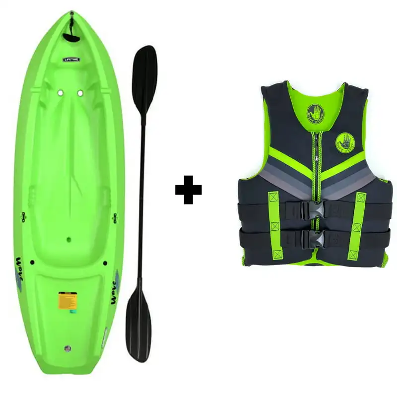 

Wave Youth Kayak and Life Jacket Bundle
