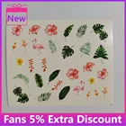 2021 горячая Распродажа Водные Наклейки для ногтей и наклейки с цветами, листьями, деревом, зеленые, Простые Летние Слайдеры для дизайна ногтей, маникюр с использованием водяных знаков, Декор