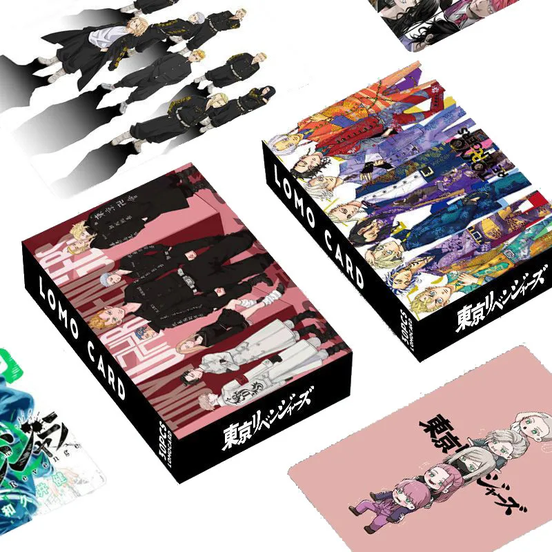 

30Pcs/Box Anime Tokyo Revengers Photocards Cartoon Figures Manjiro Postcard Self Made Paper Lomo Cards For Fans Collection Gift