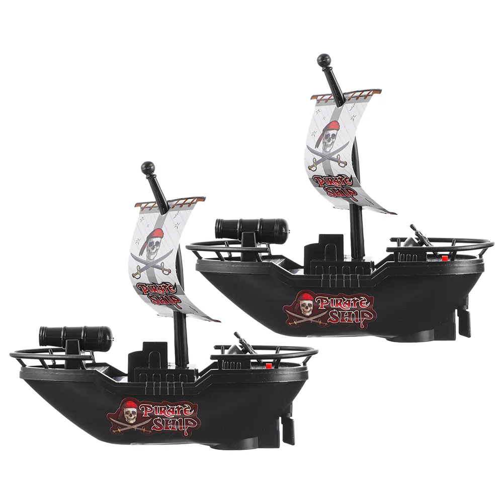 Электрический пиратский корабль 2 шт. детская игрушка для ванной лодка парусник