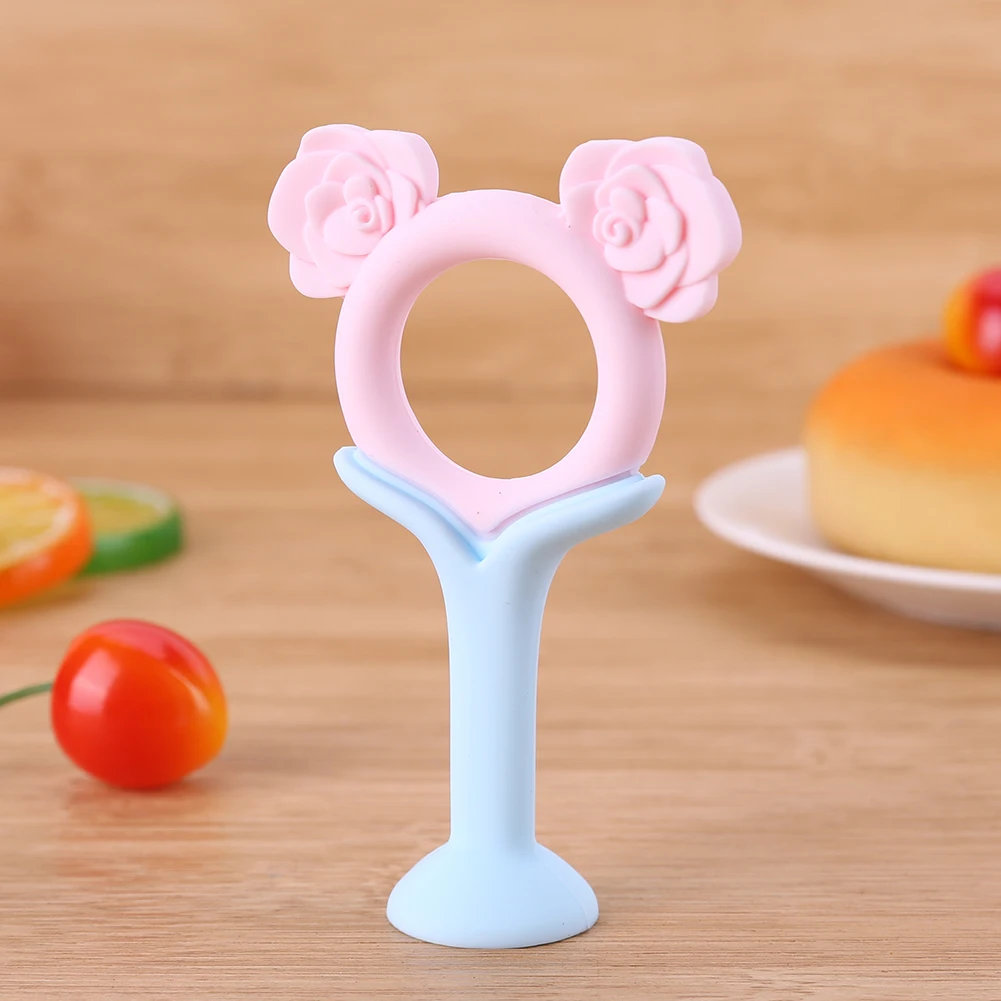 

Flowers Baby Teether Chewable Toys Silicone Teething Pacifier Kids Gifts
