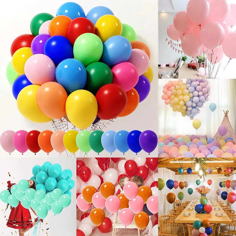 Матовые латексные воздушные шары 10-дюймовые