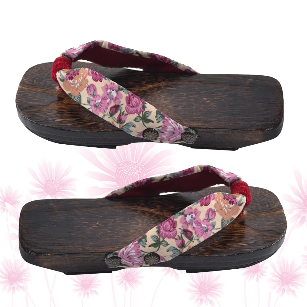 

Baby Slippers Clogs Flops Summer Sandals Slippers Children Wooden Baby Japanese Kimonos Women