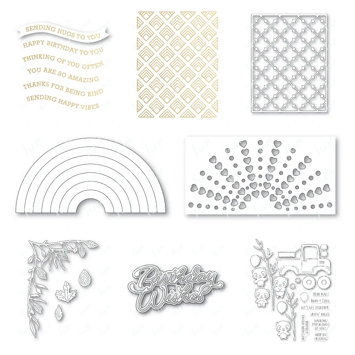 

Hot Foil Plates and Cutting Dies for Diy Rainbow Arch Cuts Crafts Making Greeting Card Scrapbooking Decoration Stencil Template