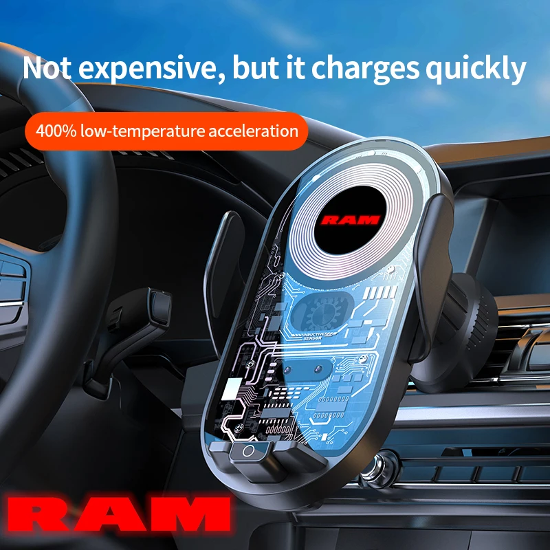 

Creative transparent Punk car phone stand for Dodge Ram 1500 2500 3500