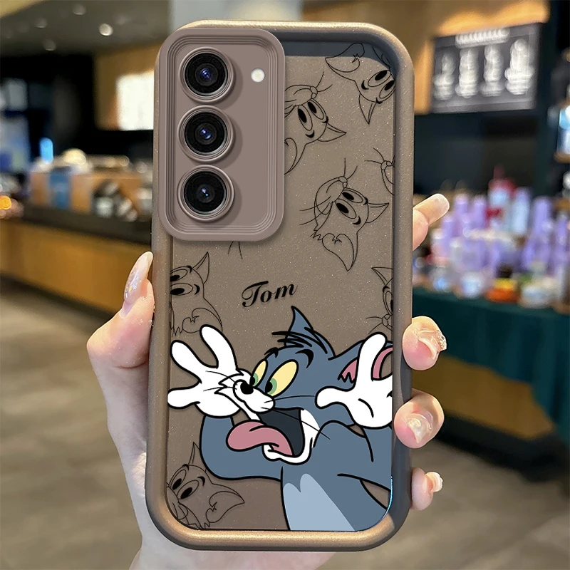 Милый чехол для телефона T-Tom и J-Jerry Samsung Galaxy A35 A34 A33 A32 5G A31 A30 A24 A23 A22 A16 A12 A06 A03 M55