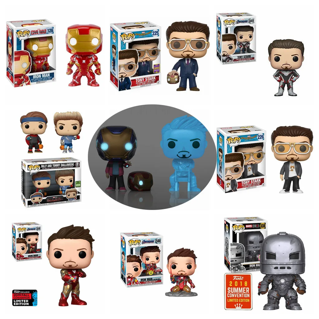 Экшн-фигурки Funko POP: Marvel, Мстители, строительный человек 580 #, Тони Старк, Морган Старк 225 #2 #338 #226 #529 #126 #285 #