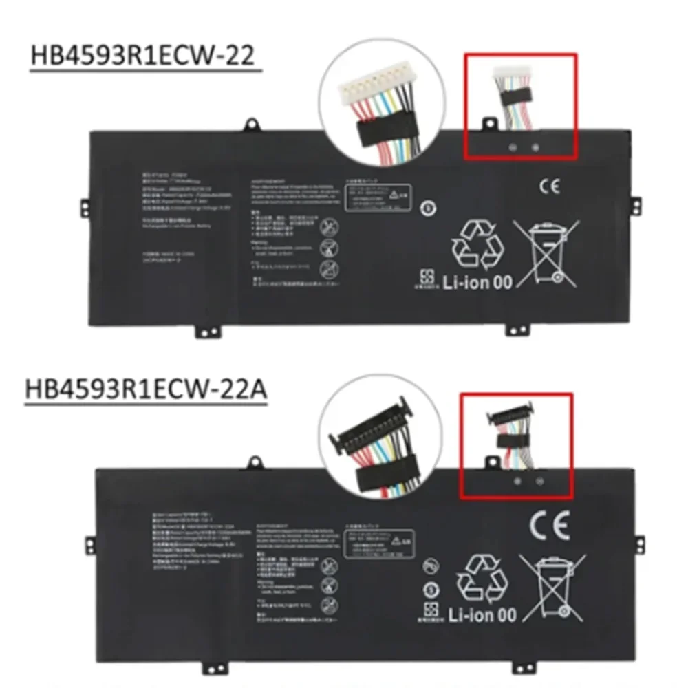 Оригинальный аккумулятор HB4593R1ECW-22 HB4593R1ECW-22A для Huawei Magicbook 14 2019 R5 2500U X Pro 13 9 VLT-W50 W60