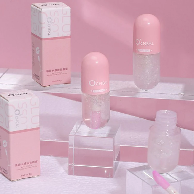 1 шт. Капсульная жидкая губная помада с температурным изменением Кристальный