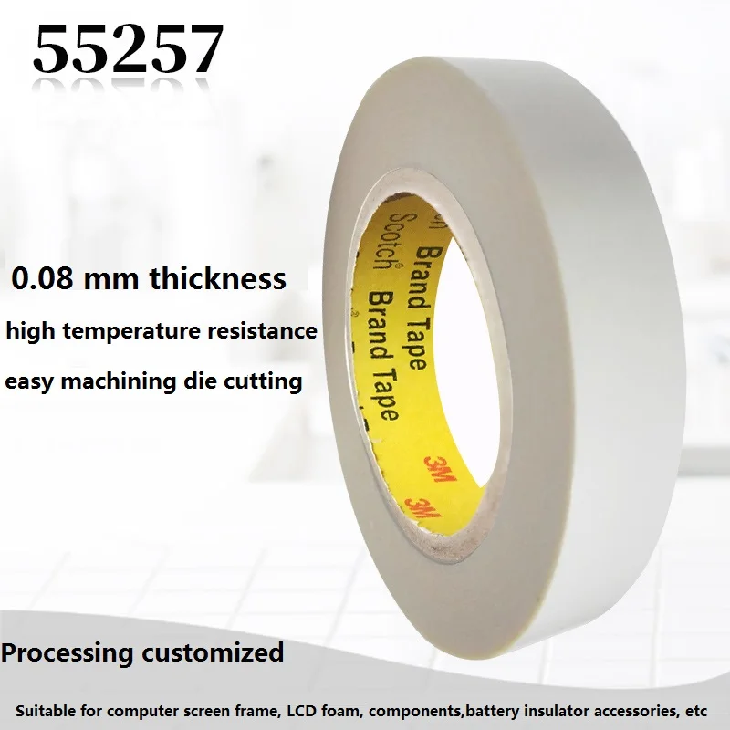 

55627 3M Double Sided Tape PET Ultra-thin Super Sticky Strong Adhesive Clear Various Thickness