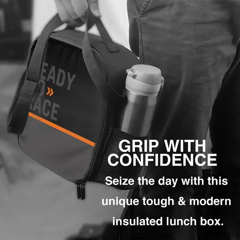 Изолированная сумка-тоут с логотипом Ready To Race для гоночного спорта