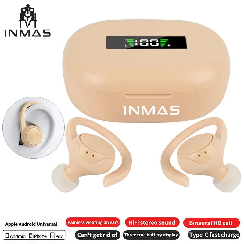 

Tws Earphones Voice Assiatant New Sports Headphones Power Display Ipx5 Waterproof For Xiaomi Huawei Bluetooth Wireless Headset