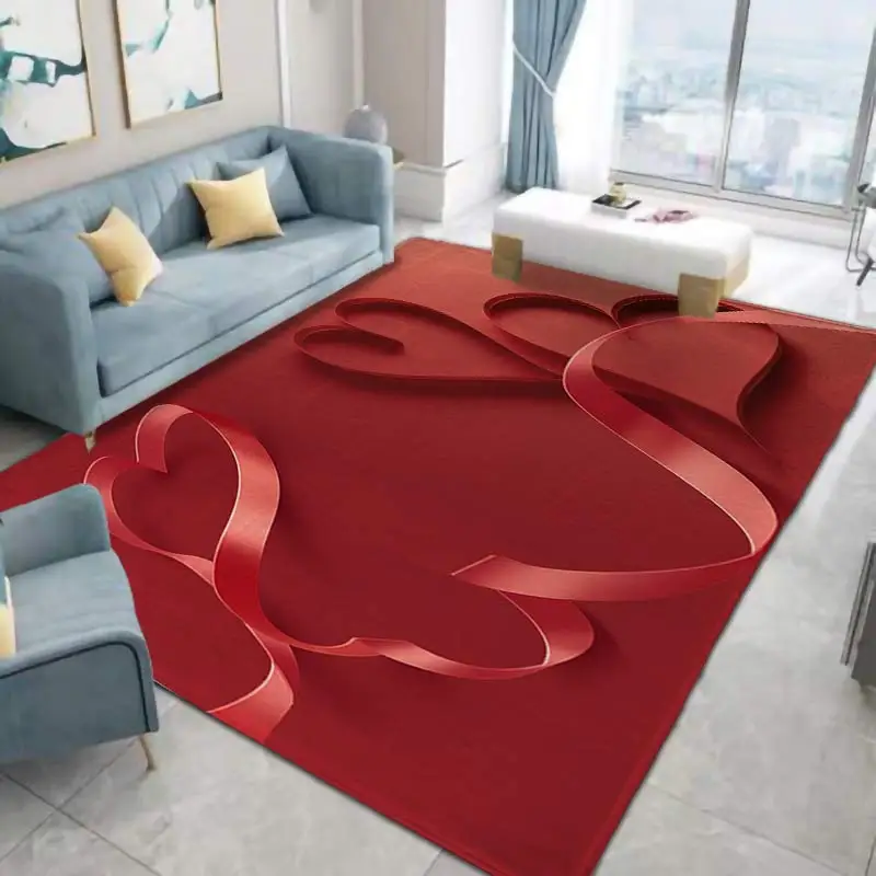 Ковер на День святого Валентина Противоскользящий альфомбра коврик Tapis Tapete