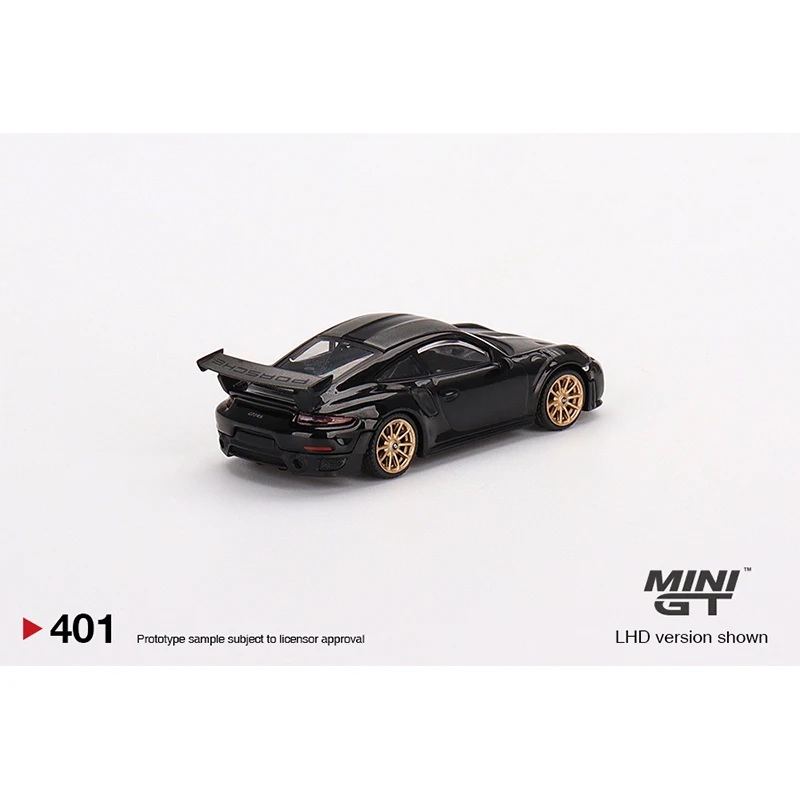 Мини GT 1:64 911 991 GT2 RS Weissach посылка, черный сплав, литый под давлением модель автомобиля, коллекционная миниатюрная машина, игрушки 401 в наличии