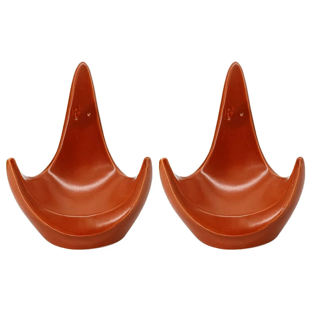 

2 Pcs Ocarina Stand Vintage Musical Instrument Ocarina Bracket Ceramic Air Stand Ceramics Ocarina Supply