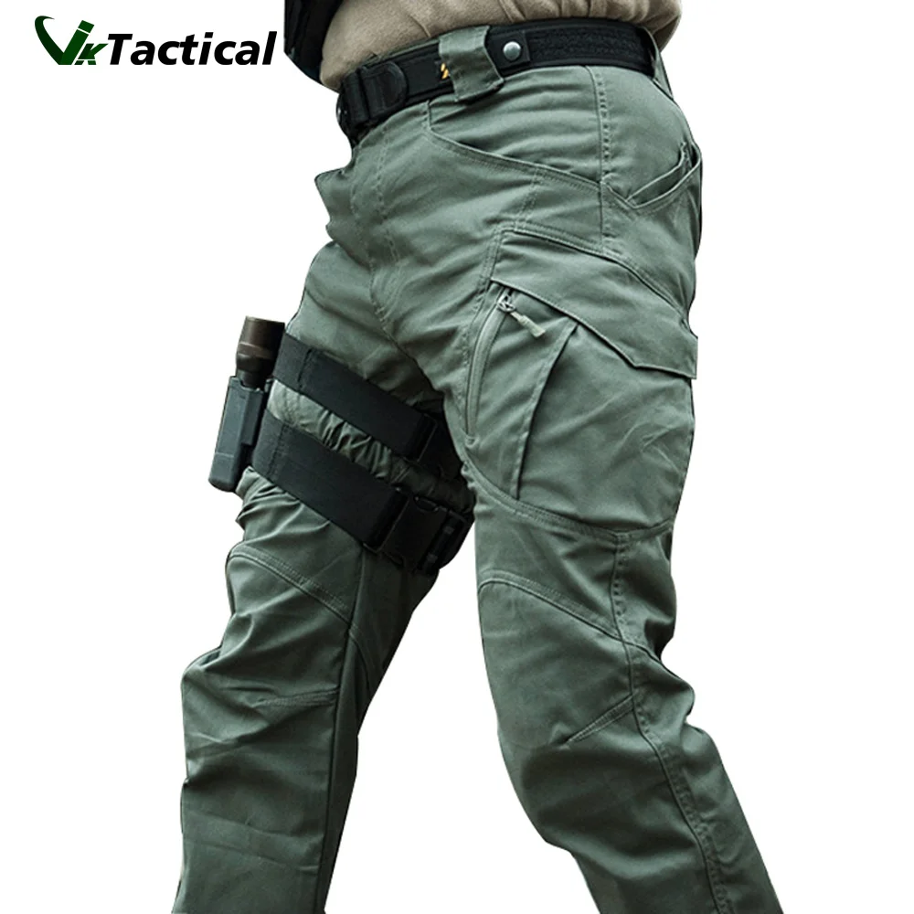 

City Military Tactical Pants Men SWAT Combat Army Trousers Men Many Pockets Waterproof Wear Resistant Casual Cargo Pants 5XL