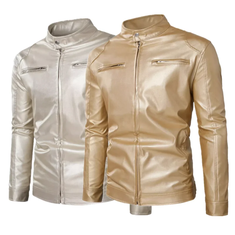 Мужская куртка из искусственной кожи