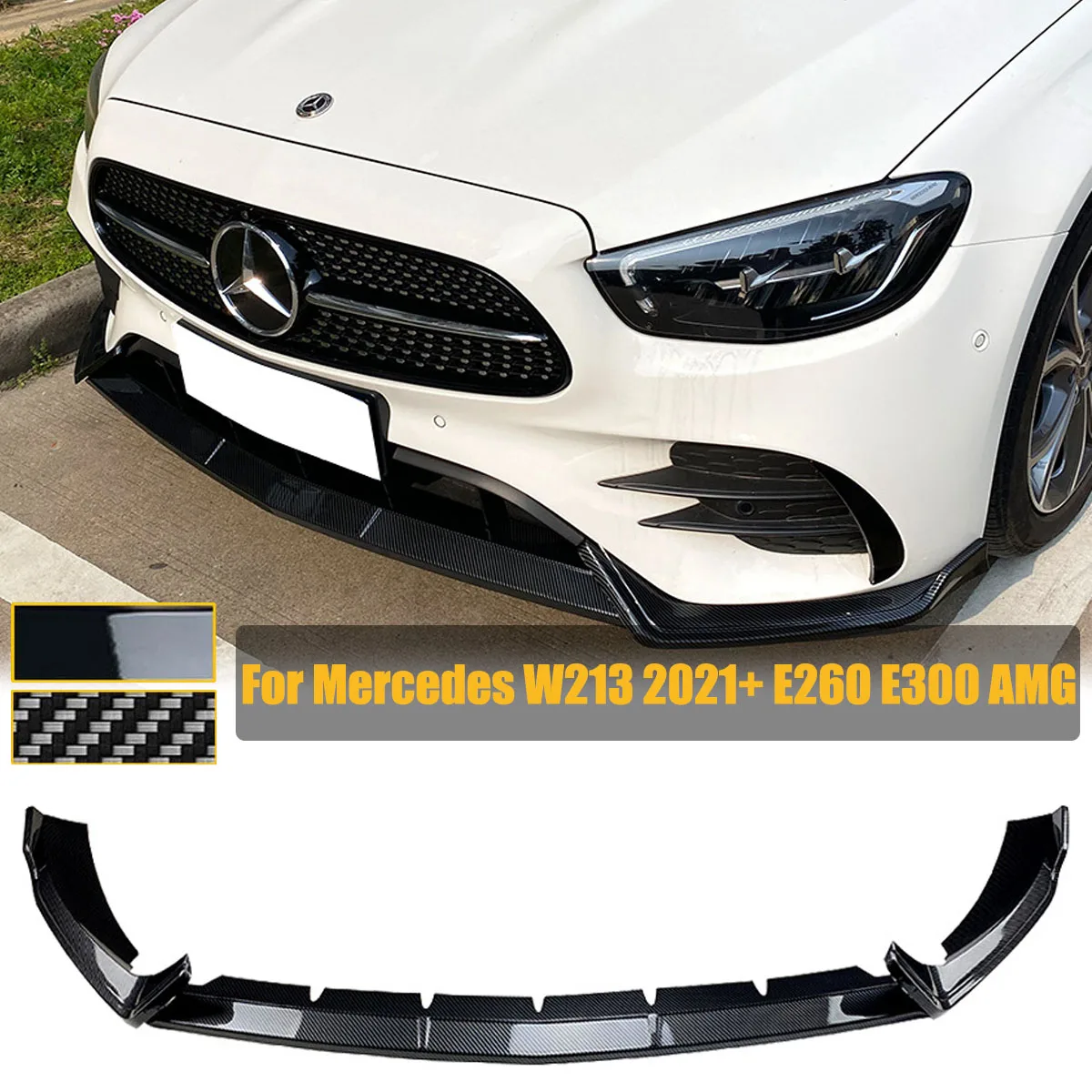 

3 шт./комплект, передний бампер для Mercedes Benz W213 E Class E260 E300 AMG 2021